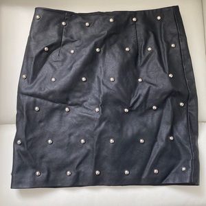 Forever 21 studded pleather skirt
